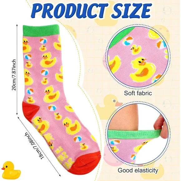 6 Pair Christmas Socks Gift Set Women Men Cute Cartoon Animal Novelty